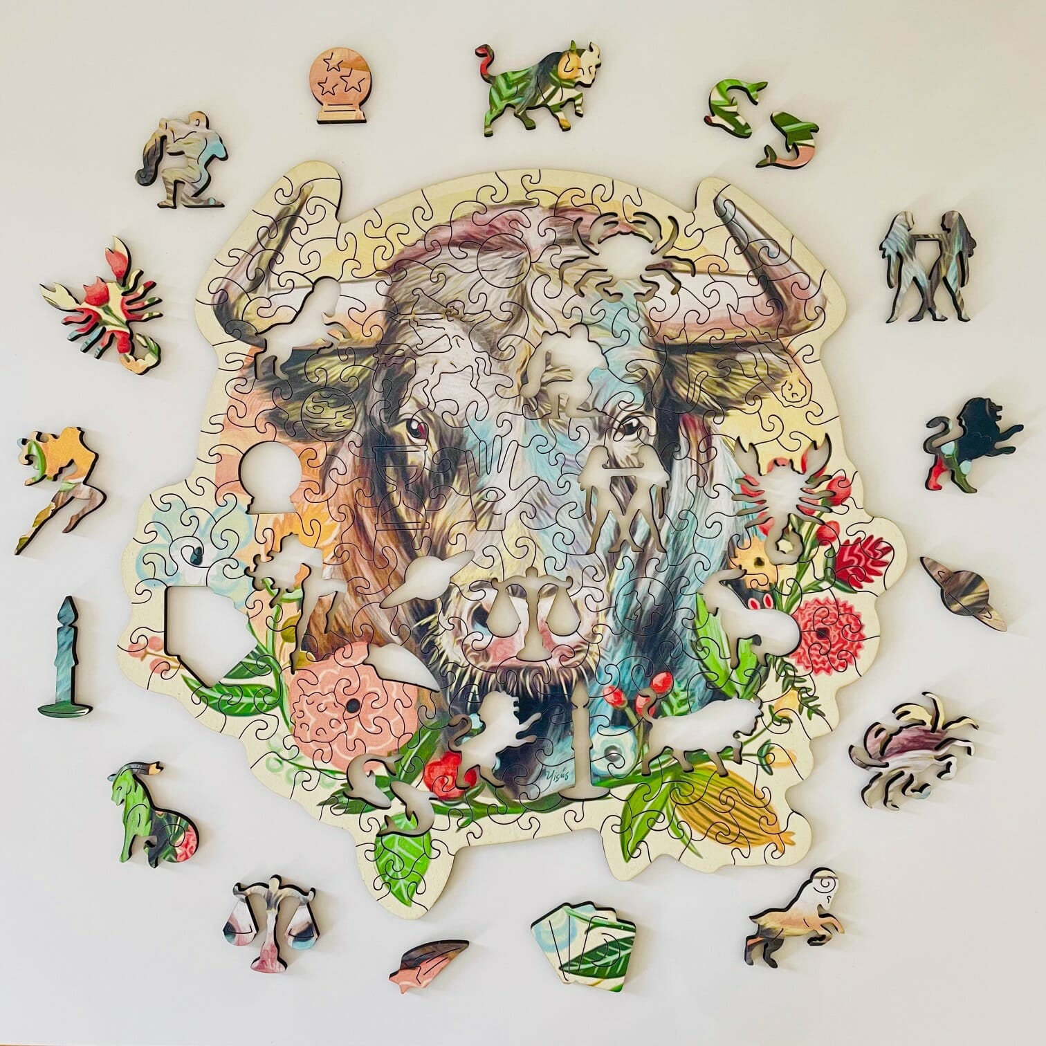 Zodiac Puzzle Taurus Toro art.5324 1500 pezzi Editrice Giochi Stampato su seta 