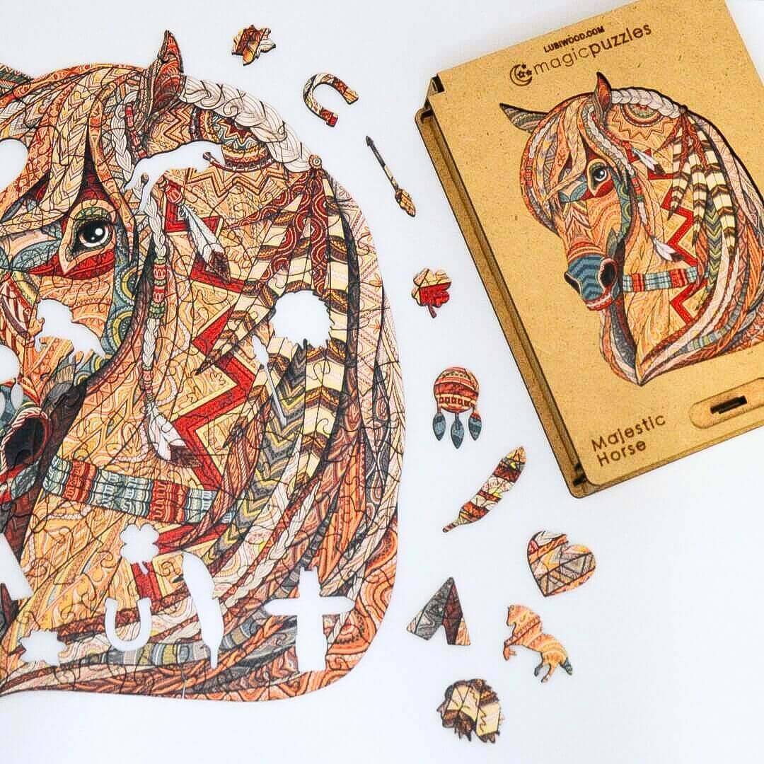 24€80 sur Puzzle 156 pièces Lion en bois pour enfants et adultes  -Multicolor - Puzzle - Achat & prix