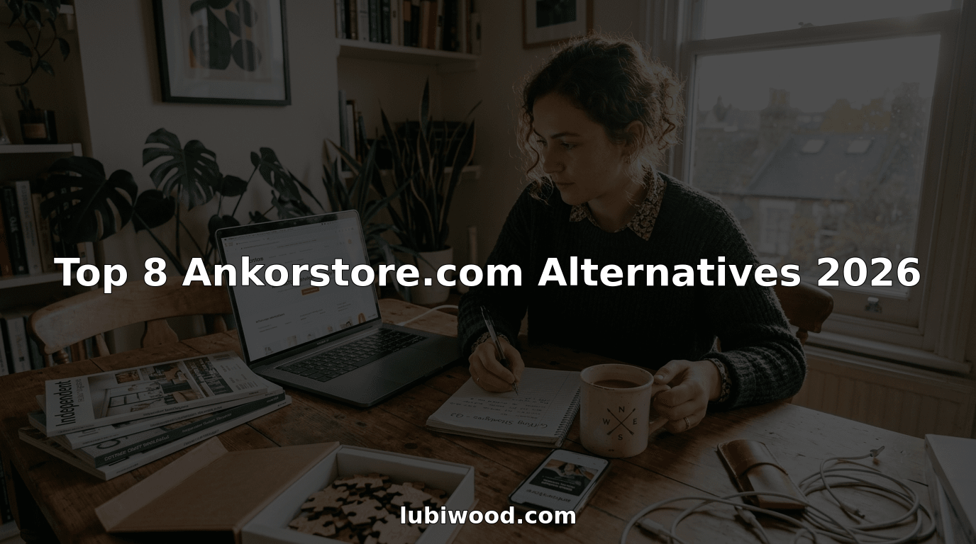 Retail buyer comparing wholesale platforms on laptop