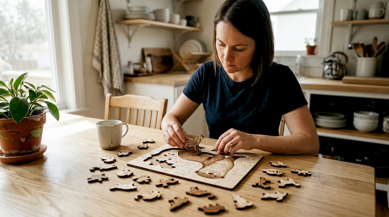 Animal-shaped puzzles: Art, fun, and eco-friendly skill building