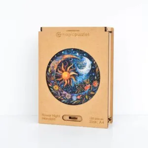 Blomsternat Mandala Puslespil - Billede 11