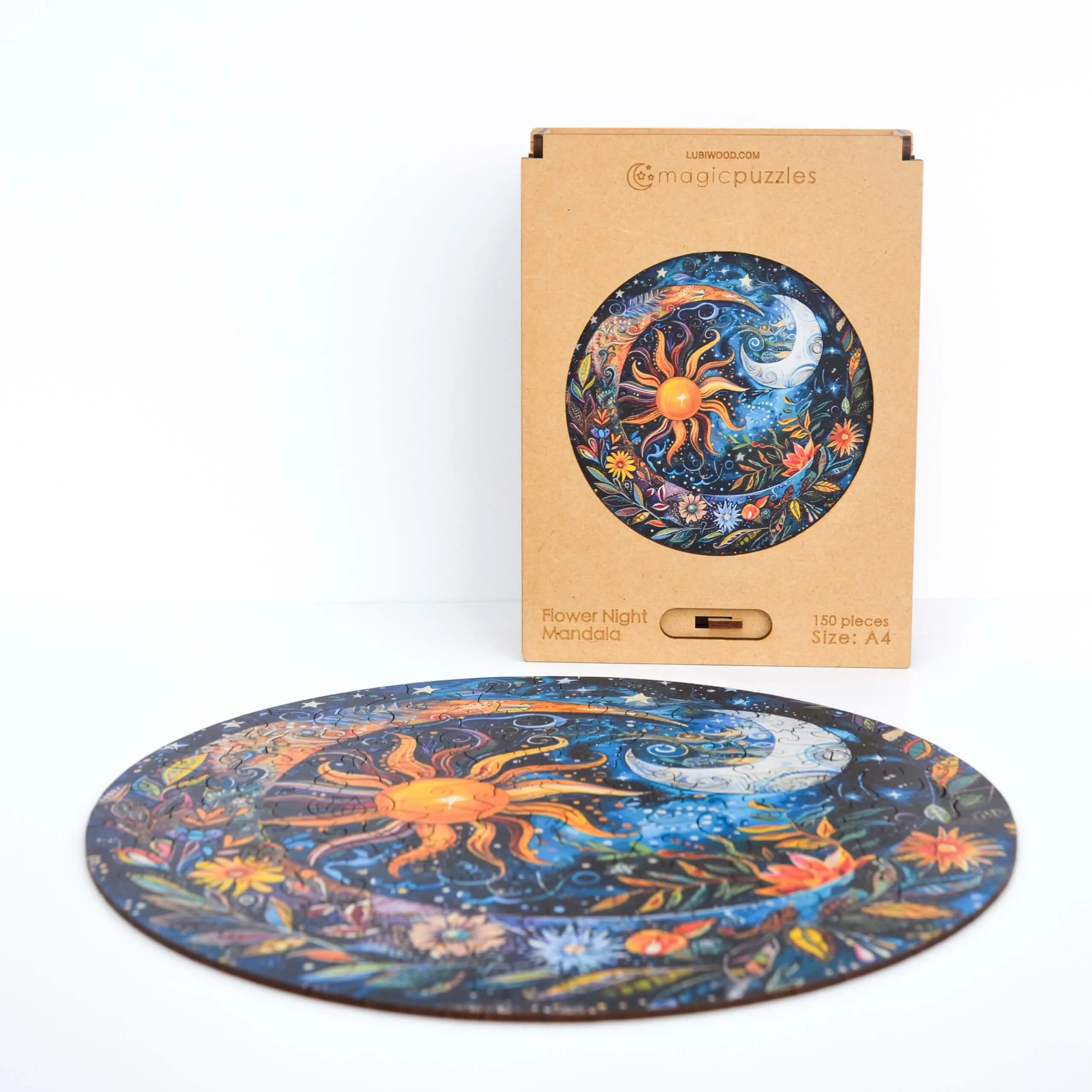 Blomsternat Mandala Puslespil - Billede 6