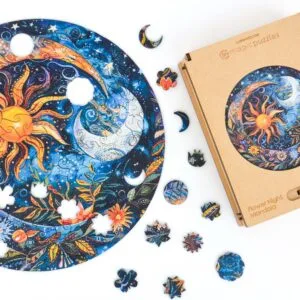Blomsternat Mandala Puslespil - Billede 5