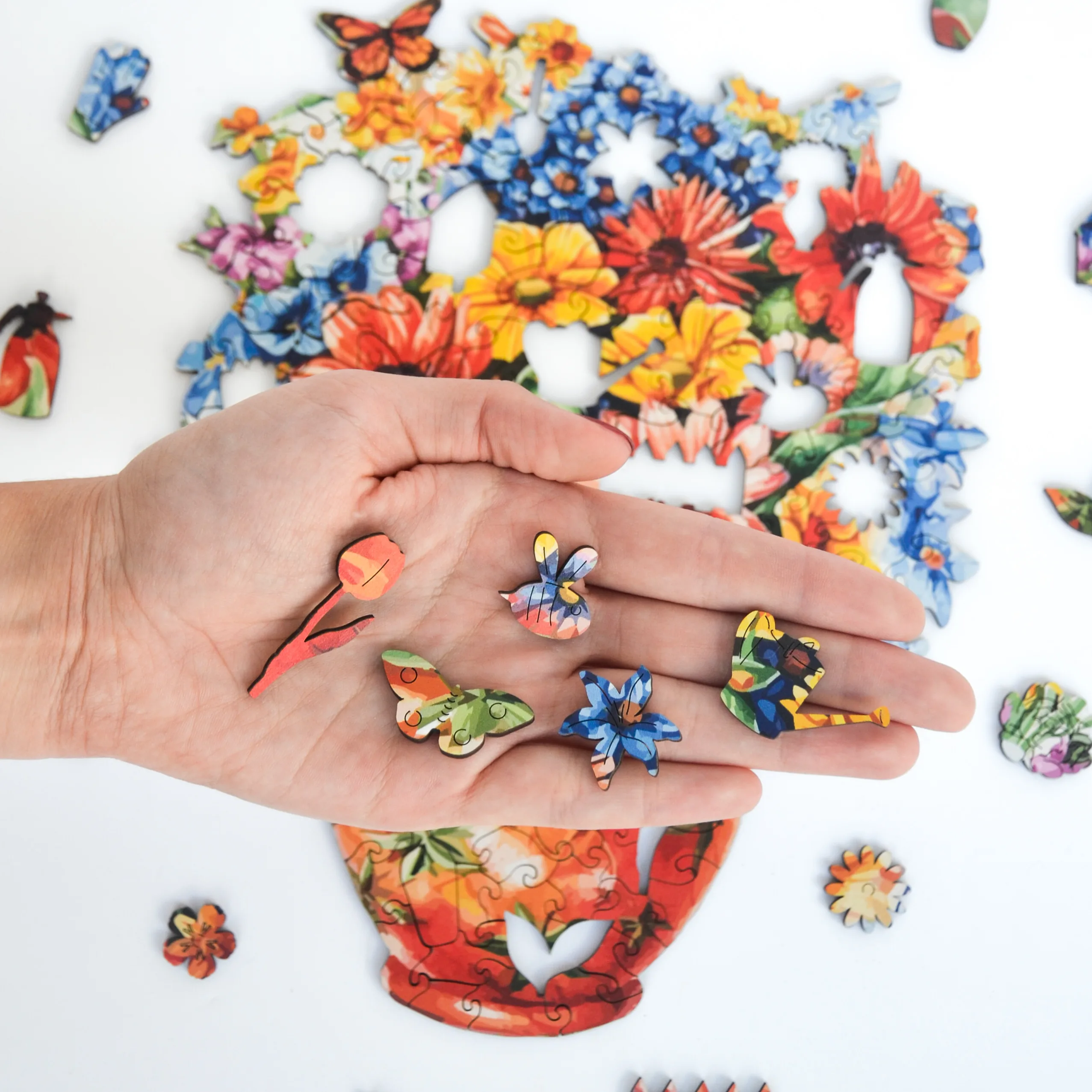 Havens Blomster Puslespil - Billede 4