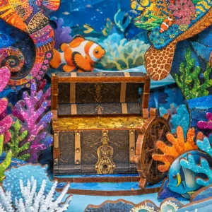 Tesouro do Oceano Book Nook - Imagem 9