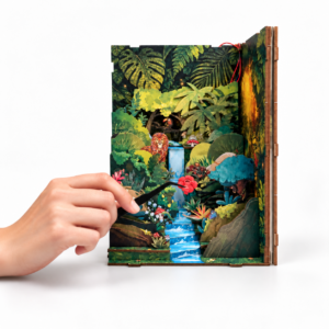 Dschungel-Wasserfälle Book Nook – Bild 7