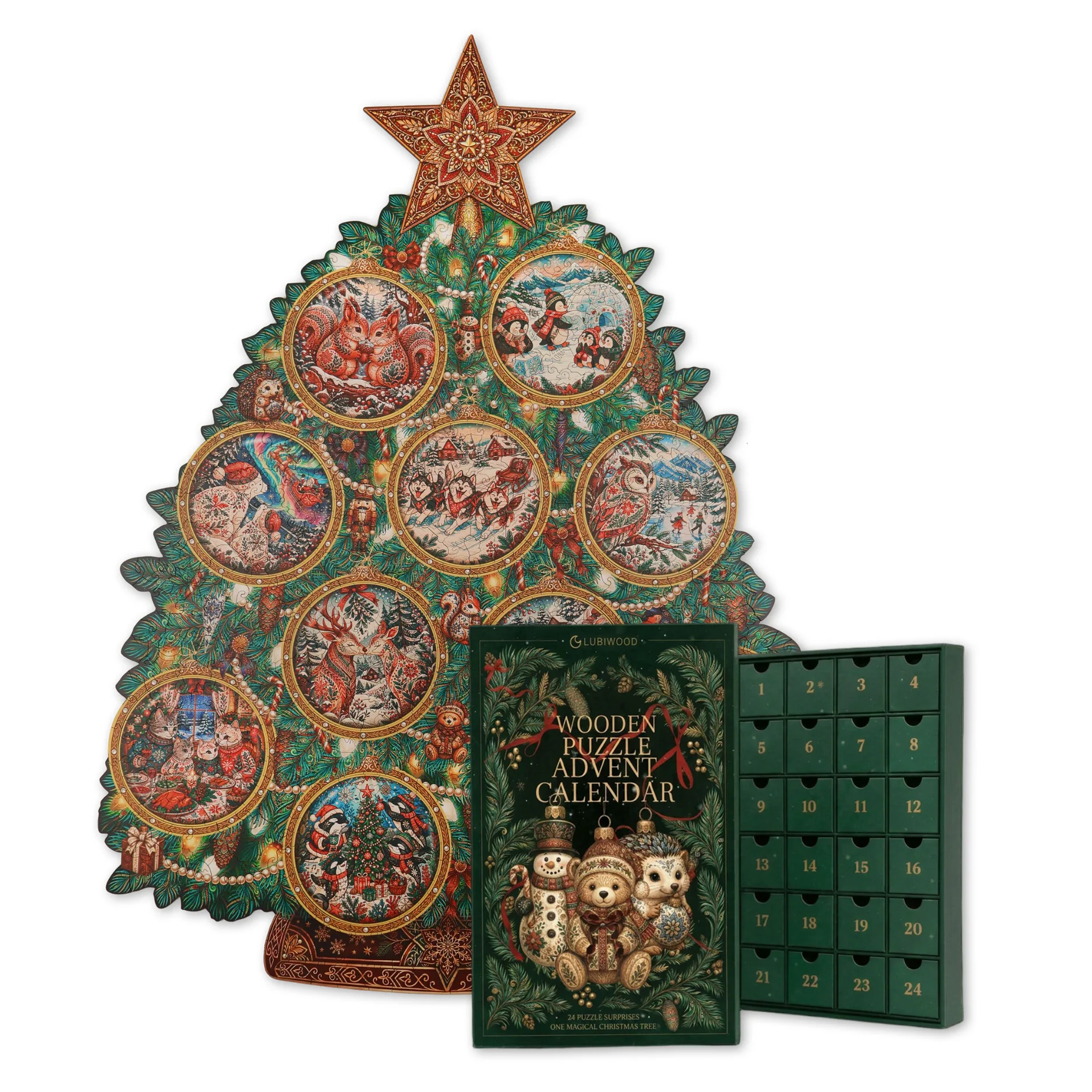 Julekalender puslespil - Billede 1