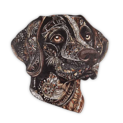 Chokolade Labrador Puslespil - M