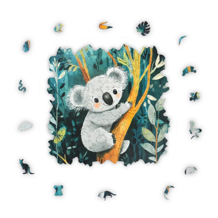 Climbing Koala Puzzle – Lubiwood