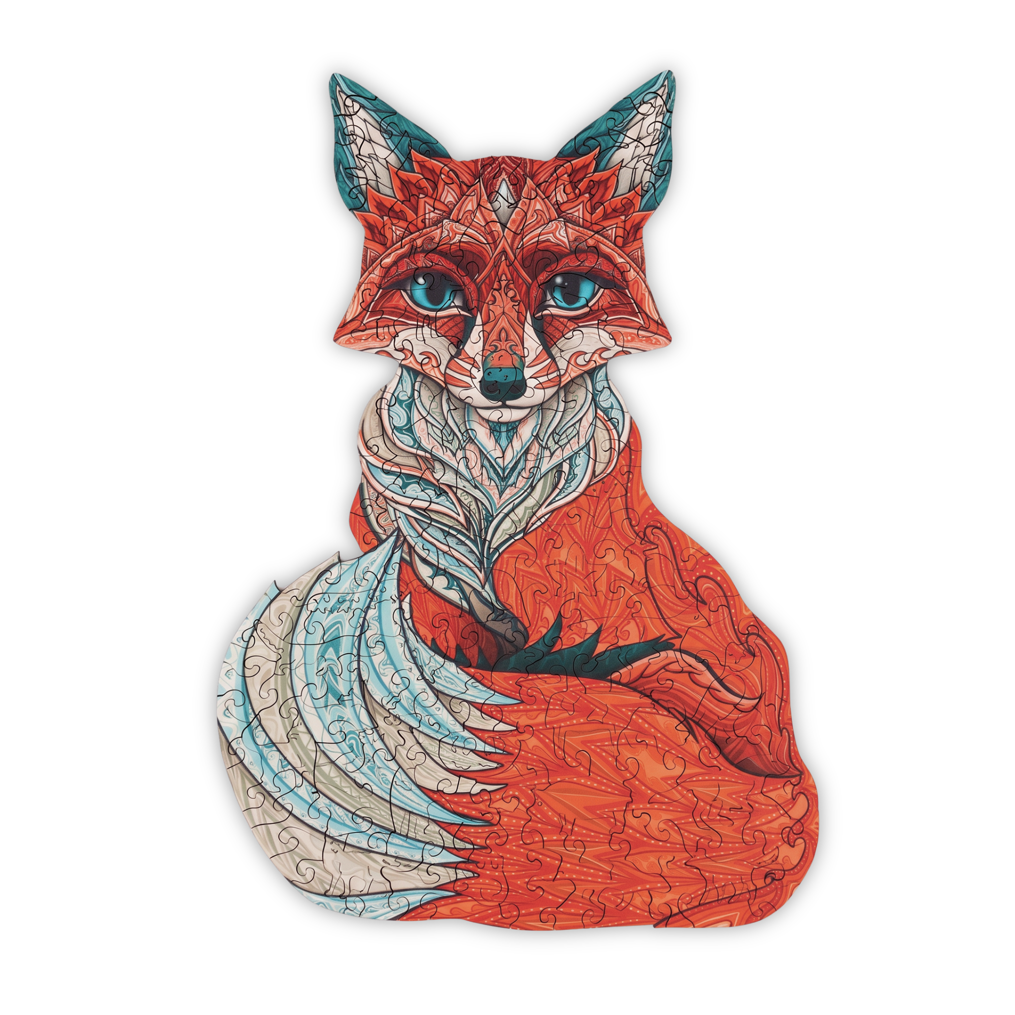 CunningFox_transparent1 Snedig Ræv Puslespil - Billede 1
