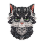 Nysgerrig Kat Puslespil