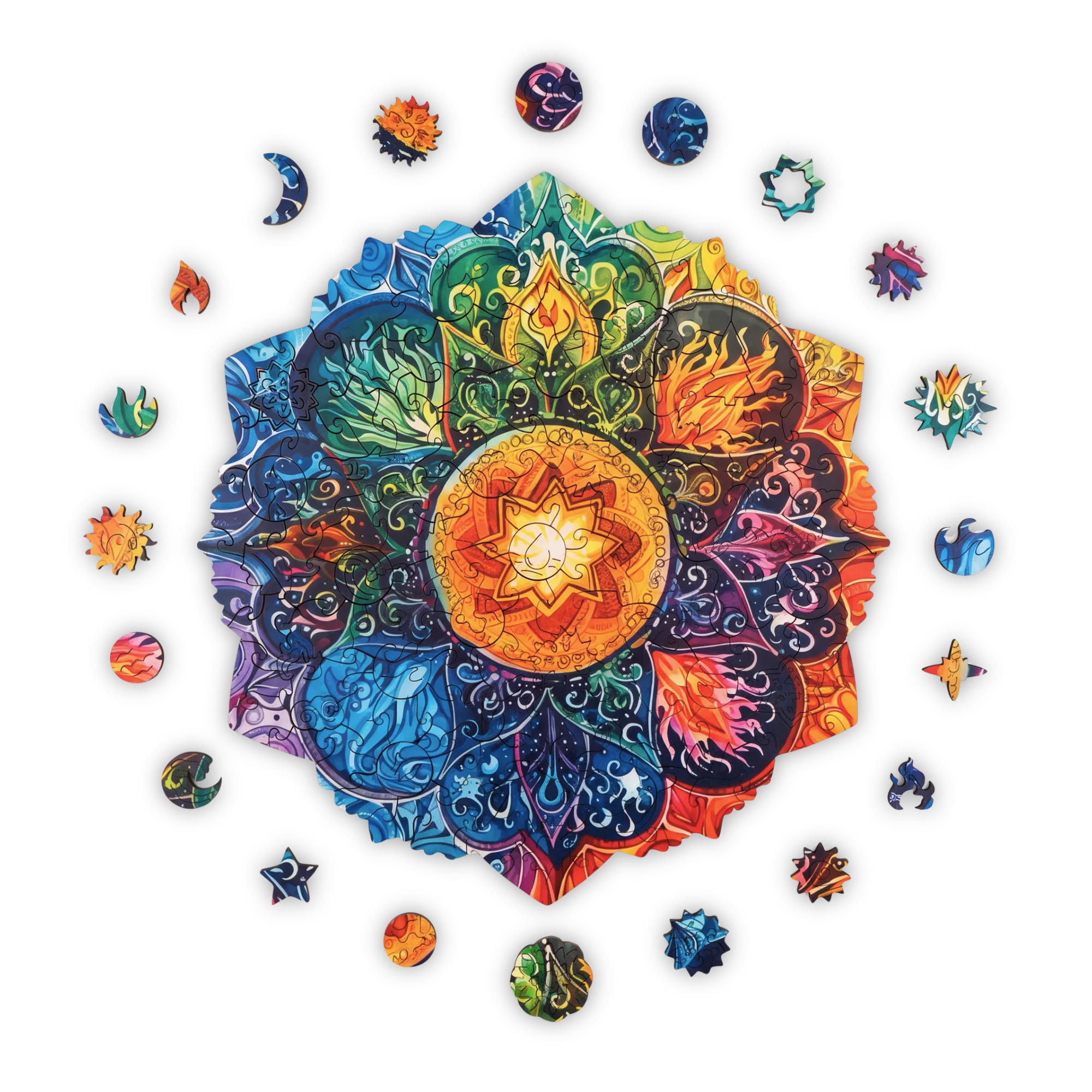 Elementer Mandala Puslespil - Billede 2
