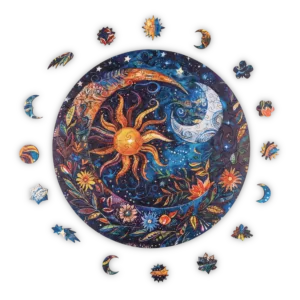 Blomsternat Mandala Puslespil - Billede 2