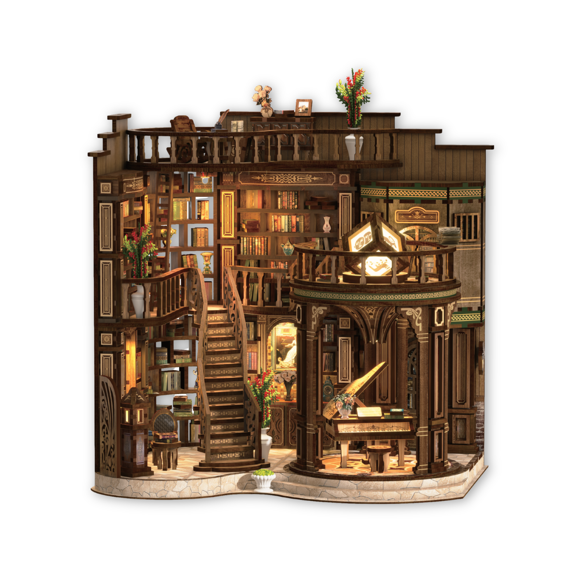 GrandBalcony_transparent Pragtfuld Altan Book Nook - Billede 1