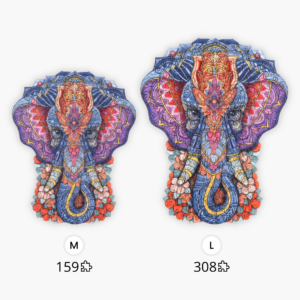 Mystisk Elefant Puslespil - Billede 3