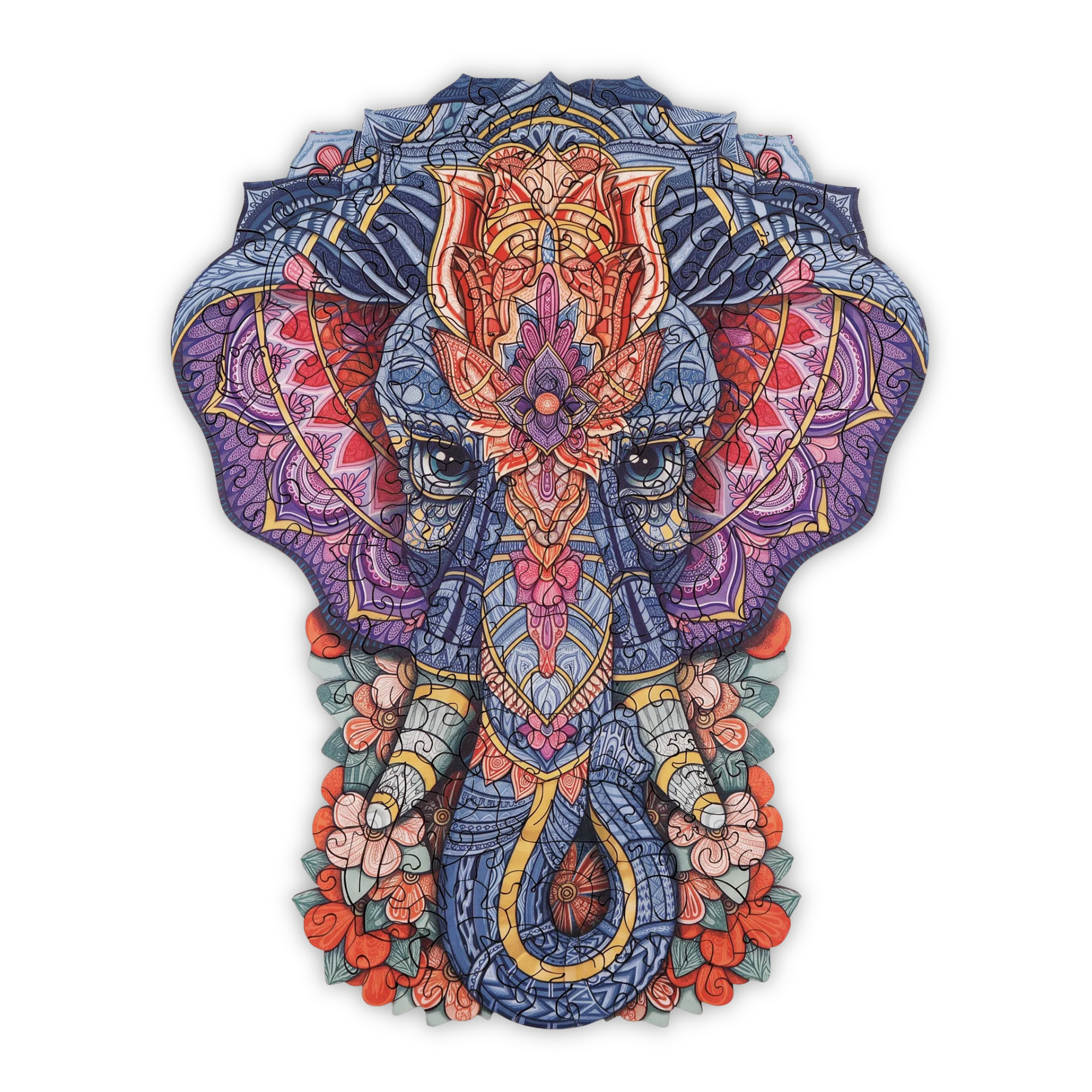 Mystisk Elefant Puslespil - Billede 1