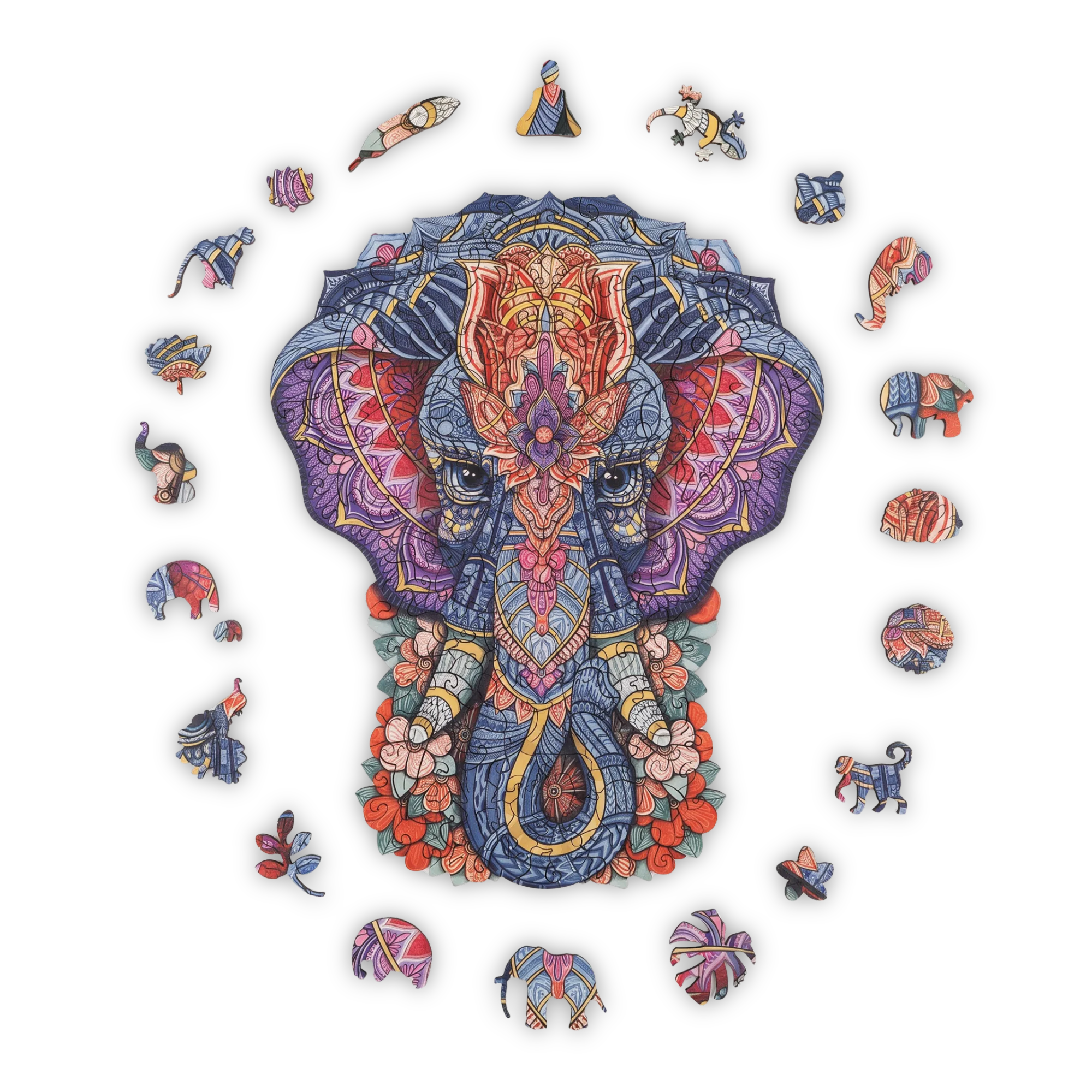 Mystisk Elefant Puslespil - Billede 2