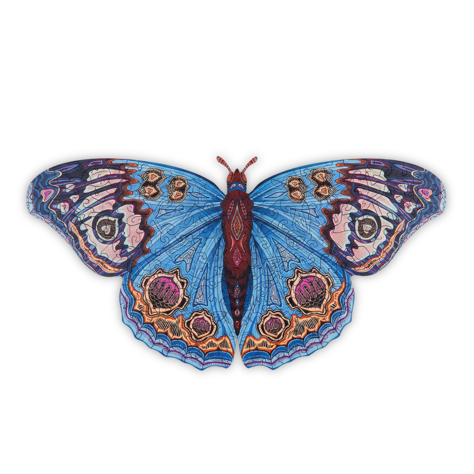 PlayfulButterfly_transparent1 Legesyg Sommerfugl Puslespil - Billede 1