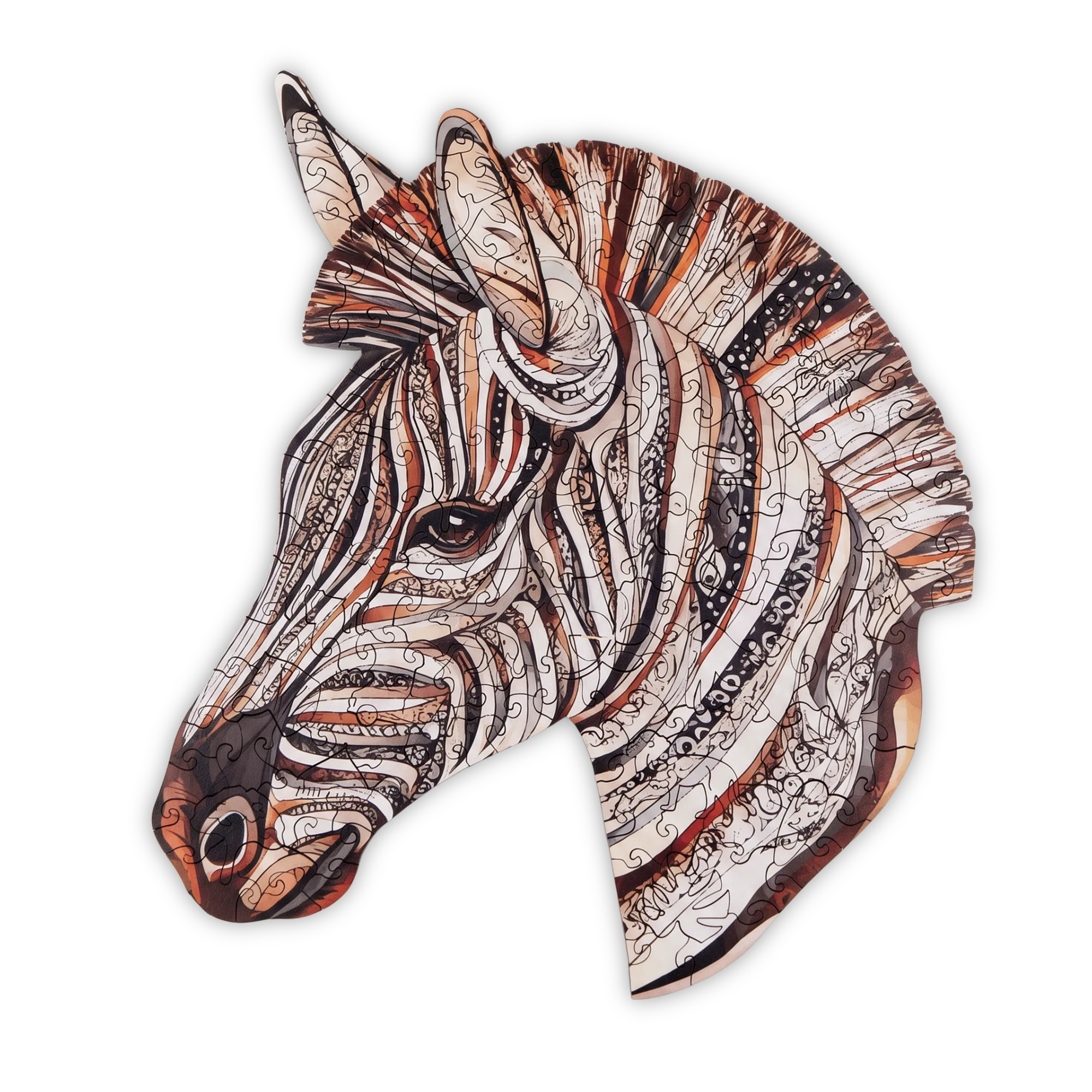 StripedZebra_transparent1 Пъзел Паирана Зебра - Изображение 1