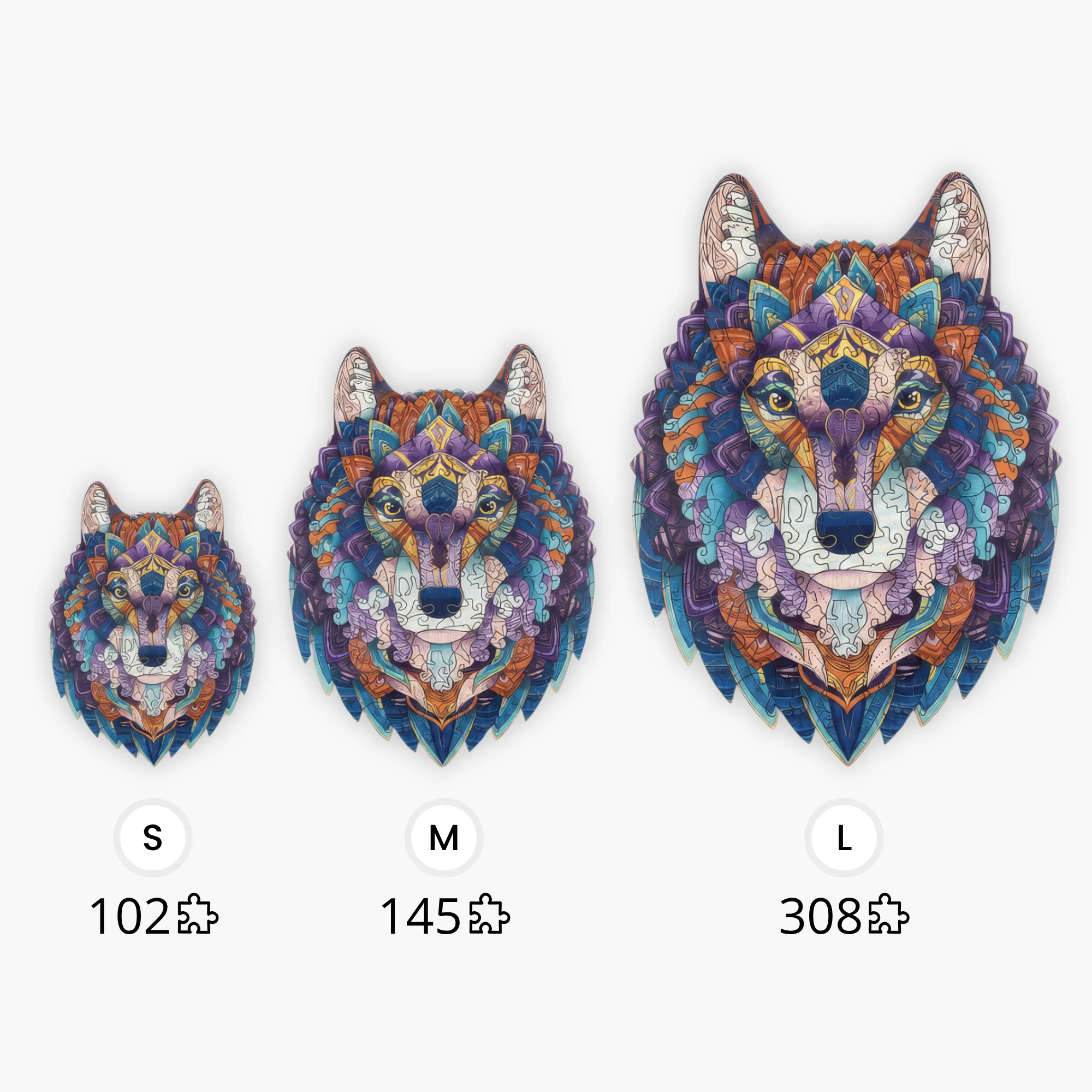 Puzzle "Wilder Wolf" – Bild 3