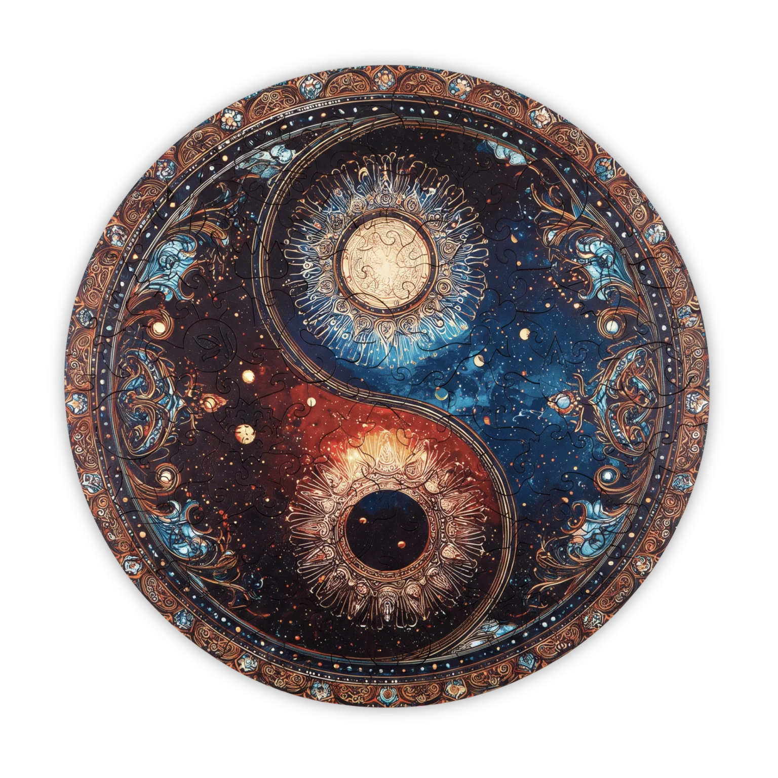 YingYang_transparent1 Puzzle Mandala Yin Yang – Image 1