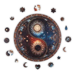 Yin Yang Mandala Puslespil - Billede 2